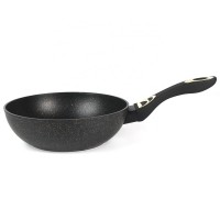 Forged aluminum induction small wok pan