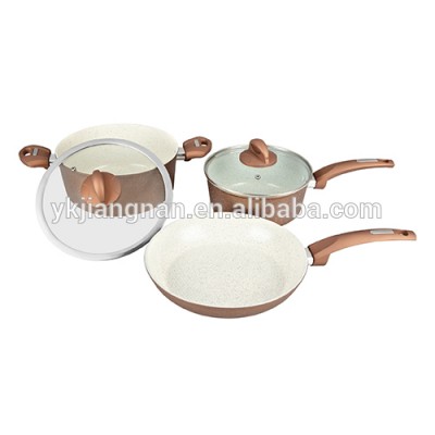 Aluminum ceramic cookware set non stick cookware