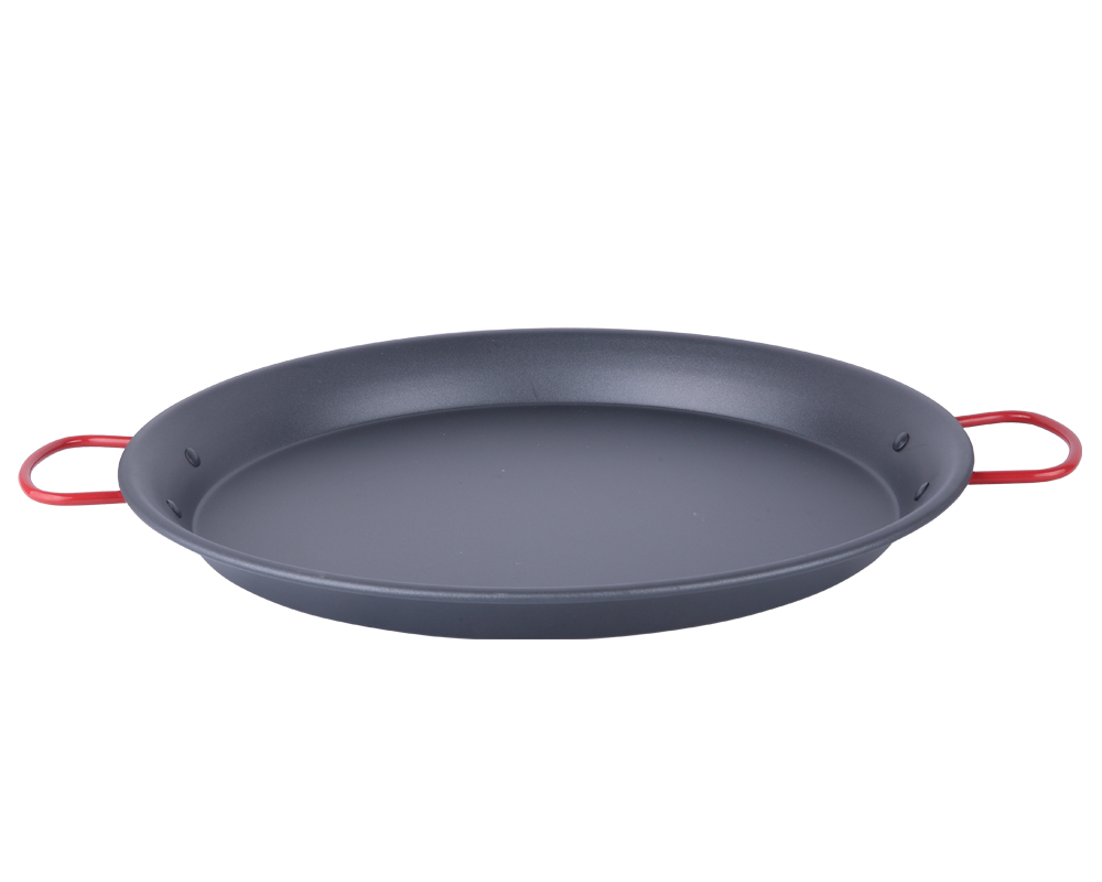 28cm Small Black Enameled Carbon Steel Paella Pan