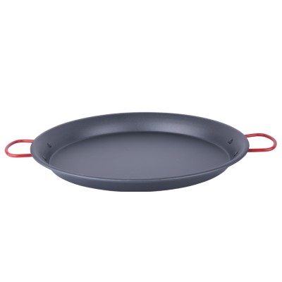 28cm Small Black Enameled Carbon Steel Paella Pan